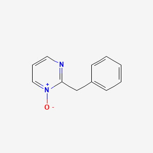 molecular formula C11H10N2O B14370457 2-Benzyl-1-oxo-1lambda~5~-pyrimidine CAS No. 90210-54-1