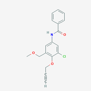 N-{3-Chloro-5-(methoxymethyl)-4-[(prop-2-yn-1-yl)oxy]phenyl}benzamide