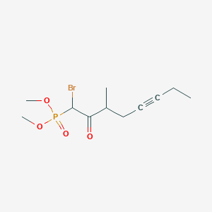 Dimethyl (1-bromo-3-methyl-2-oxooct-5-yn-1-yl)phosphonate