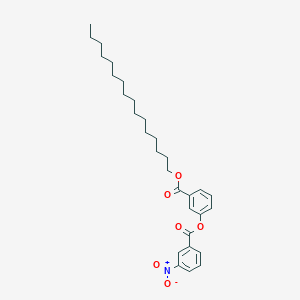 molecular formula C30H41NO6 B14370480 3-[(Hexadecyloxy)carbonyl]phenyl 3-nitrobenzoate CAS No. 89882-76-8