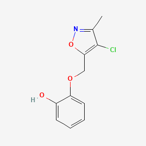 2-[(4-Chloro-3-methyl-1,2-oxazol-5-yl)methoxy]phenol