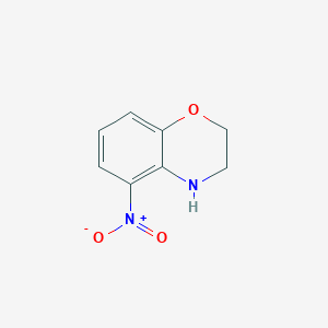molecular formula C8H8N2O3 B143705 5-硝基-3,4-二氢-2H-1,4-苯并噁嗪 CAS No. 137469-90-0