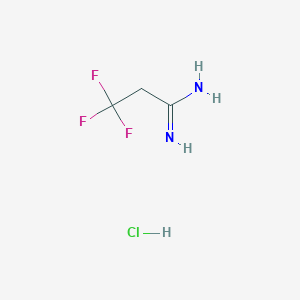 molecular formula C3H6ClF3N2 B1437050 3,3,3-三氟丙酰胺盐酸盐 CAS No. 1198283-44-1