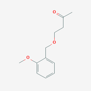 molecular formula C12H16O3 B14370517 4-[(2-Methoxyphenyl)methoxy]butan-2-one CAS No. 90033-47-9