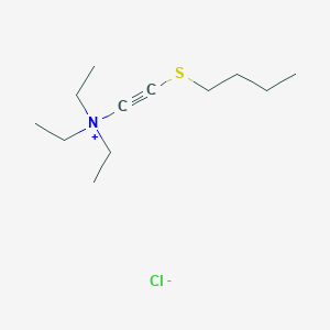 molecular formula C12H24ClNS B14370536 2-(Butylsulfanyl)-N,N,N-triethylethyn-1-aminium chloride CAS No. 91418-08-5