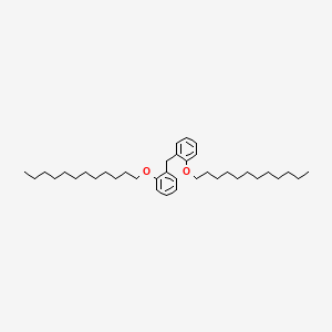 molecular formula C37H60O2 B14370549 1,1'-Methylenebis[2-(dodecyloxy)benzene] CAS No. 90449-24-4