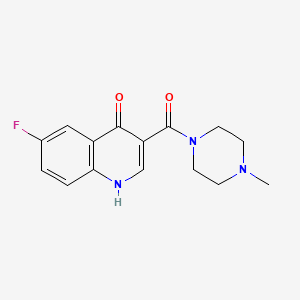 B1437055 6-Fluoro-3-[(4-methylpiperazin-1-yl)carbonyl]quinolin-4-ol CAS No. 914658-84-7