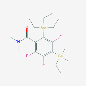 2,3,5-Trifluoro-N,N-dimethyl-4,6-bis(triethylgermyl)benzamide