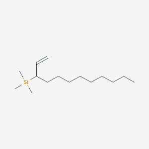 molecular formula C15H32Si B14370559 Silane, (1-ethenyldecyl)trimethyl- CAS No. 91899-34-2