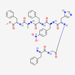 molecular formula C48H54N10O10 B1437056 H-苯丙氨酸-甘氨酸-组氨酸-对硝基-苯丙氨酸-苯丙氨酸-丙氨酸-苯丙氨酸-甲酯 CAS No. 50572-79-7