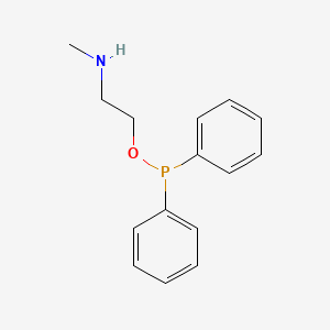 Phosphinous acid, diphenyl-, 2-(methylamino)ethyl ester