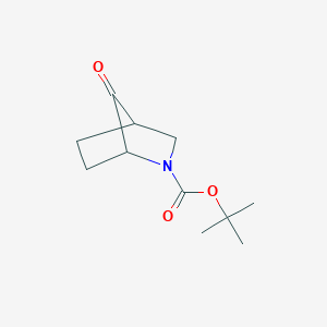 molecular formula C11H17NO3 B1437059 叔丁基 7-氧代-2-氮杂双环[2.2.1]庚烷-2-甲酸酯 CAS No. 860265-67-4