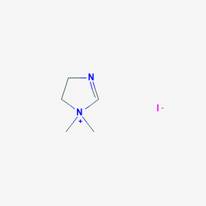 molecular formula C5H11IN2 B14370592 1,1-Dimethyl-4,5-dihydro-1H-imidazol-1-ium iodide CAS No. 90399-15-8