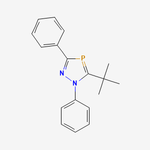 molecular formula C18H19N2P B14370598 5-tert-Butyl-1,3-diphenyl-1H-1,2,4-diazaphosphole CAS No. 93756-85-5