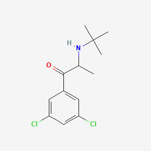 molecular formula C13H17Cl2NO B1437064 2-(叔丁基氨基)-1-(3,5-二氯苯基)丙烷-1-酮 CAS No. 1193779-48-4