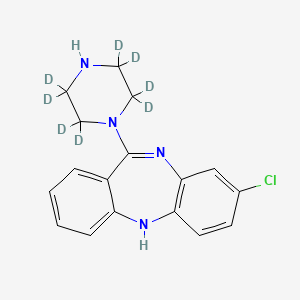 molecular formula C17H17ClN4 B1437066 N-去甲氯氮平-d8 CAS No. 1189888-77-4