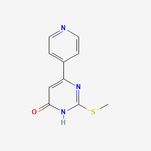 B1437067 2-methylsulfanyl-6-pyridin-4-yl-1H-pyrimidin-4-one CAS No. 55361-63-2