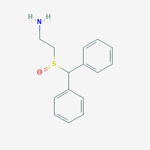 molecular formula C15H17NOS B14370671 2-(Diphenylmethanesulfinyl)ethan-1-amine CAS No. 90213-10-8