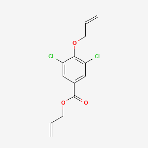 molecular formula C13H12Cl2O3 B14370682 Benzoic acid, 4-(allyloxy)-3,5-dichloro-, allyl ester CAS No. 91954-47-1