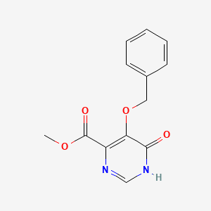 B1437069 Methyl 5-(benzyloxy)-6-oxo-1,6-dihydropyrimidine-4-carboxylate CAS No. 845723-50-4