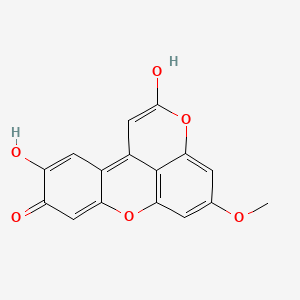 B1437070 9,10-dihydroxy-5-methoxy-2H-pyrano[2,3,4-kl]xanthen-2-one CAS No. 89783-74-4