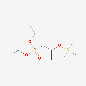 molecular formula C10H25O4PSi B14370719 Diethyl {2-[(trimethylsilyl)oxy]propyl}phosphonate CAS No. 90490-19-0