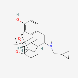 (6R,14R,19R)-5-(cyclopropylmethyl)-17,17,18,18-tetramethyl-13,16-dioxa-5-azaheptacyclo[13.5.2.12,8.01,6.02,14.015,19.012,23]tricosa-8(23),9,11-trien-11-ol