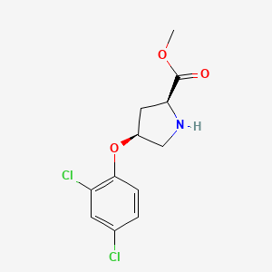 B1437076 Methyl (2S,4S)-4-(2,4-dichlorophenoxy)-2-pyrrolidinecarboxylate CAS No. 1217706-55-2