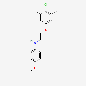 molecular formula C18H22ClNO2 B1437078 N-[2-(4-氯-3,5-二甲基苯氧基)乙基]-4-乙氧基苯胺 CAS No. 1040686-83-6