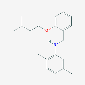 molecular formula C20H27NO B1437079 N-[2-(异戊氧基)苄基]-2,5-二甲基苯胺 CAS No. 1040687-58-8