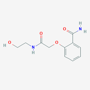 2-{2-[(2-Hydroxyethyl)amino]-2-oxoethoxy}benzamide