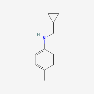 molecular formula C11H15N B1437080 N-(环丙基甲基)-4-甲基苯胺 CAS No. 356539-35-0