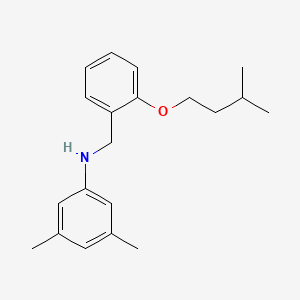 molecular formula C20H27NO B1437081 N-[2-(异戊氧基)苄基]-3,5-二甲基苯胺 CAS No. 1040686-88-1