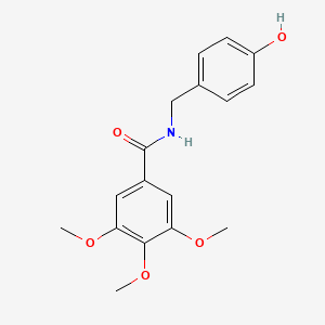 N-[(4-Hydroxyphenyl)methyl]-3,4,5-trimethoxybenzamide