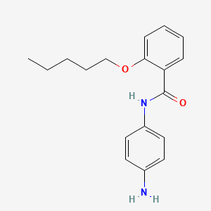 molecular formula C18H22N2O2 B1437084 N-(4-氨基苯基)-2-(戊氧基)苯甲酰胺 CAS No. 1020054-01-6