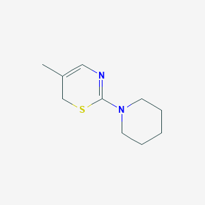 molecular formula C10H16N2S B14370841 5-Methyl-2-(piperidin-1-yl)-6H-1,3-thiazine CAS No. 89996-31-6