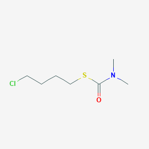 molecular formula C7H14ClNOS B14370853 S-(4-Chlorobutyl) dimethylcarbamothioate CAS No. 90012-03-6