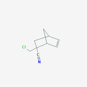 molecular formula C9H10ClN B14370878 2-(Chloromethyl)bicyclo[2.2.1]hept-5-ene-2-carbonitrile CAS No. 90864-33-8