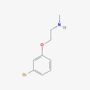 B1437089 2-(3-Bromophenoxy)-N-methylethanamine CAS No. 100607-15-6