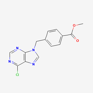 Methyl 4-[(6-chloro-9h-purin-9-yl)methyl]benzoate