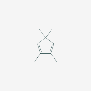 molecular formula C9H14 B14370898 2,3,5,5-Tetramethylcyclopenta-1,3-diene CAS No. 90407-63-9