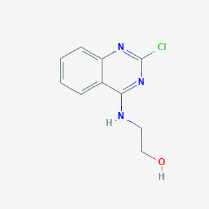 molecular formula C10H10ClN3O B143709 2-[(2-氯喹唑啉-4-基)氨基]乙醇 CAS No. 134517-34-3