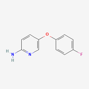 molecular formula C11H9FN2O B1437090 5-(4-氟苯氧基)吡啶-2-胺 CAS No. 672945-75-4