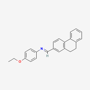 (E)-1-(9,10-Dihydrophenanthren-2-yl)-N-(4-ethoxyphenyl)methanimine