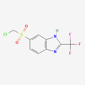 6-(Chloromethanesulfonyl)-2-(trifluoromethyl)-1H-benzimidazole