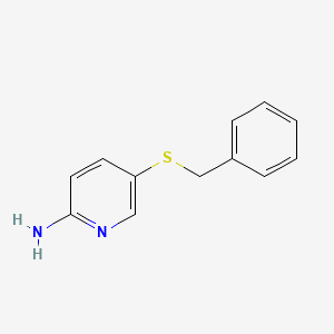 molecular formula C12H12N2S B1437091 5-(苄硫基)吡啶-2-胺 CAS No. 1019484-60-6