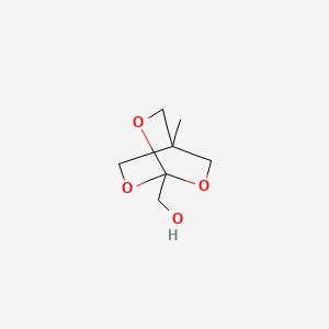 molecular formula C7H12O4 B14370914 (4-Methyl-2,6,7-trioxabicyclo[2.2.2]octan-1-yl)methanol CAS No. 89995-22-2