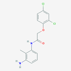 B1437094 N-(3-Amino-2-methylphenyl)-2-(2,4-dichlorophenoxy)acetamide CAS No. 1020056-35-2
