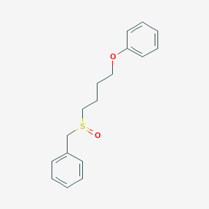 [(4-Phenoxybutane-1-sulfinyl)methyl]benzene