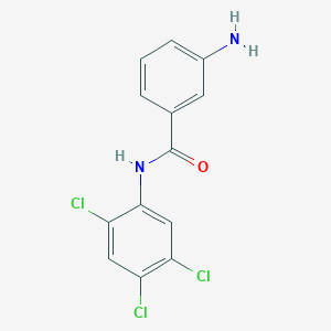 molecular formula C13H9Cl3N2O B1437096 3-氨基-N-(2,4,5-三氯苯基)苯甲酰胺 CAS No. 1020054-06-1